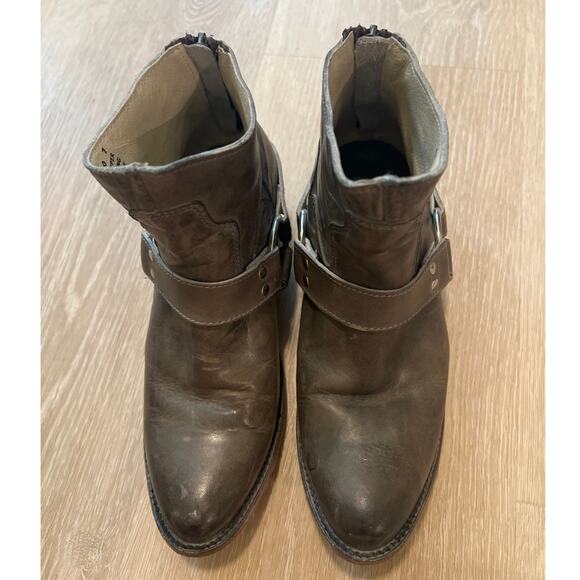 Freebird by Steven Women's Santiago Harness Boots Size 7 Stone - Picture 2 of 8